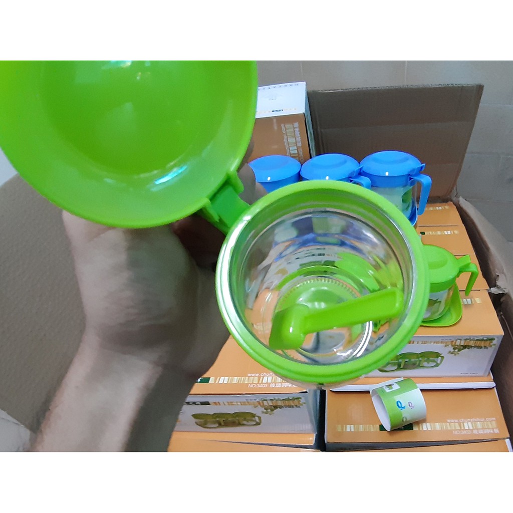 Bộ 3 hủ đựng gia vị thủy tinh có khay đựng, muỗng | BigBuy360 - bigbuy360.vn