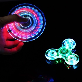 Con quay đồ chơi Fidget Spinner có đèn LED phát sáng giúp giảm Stress