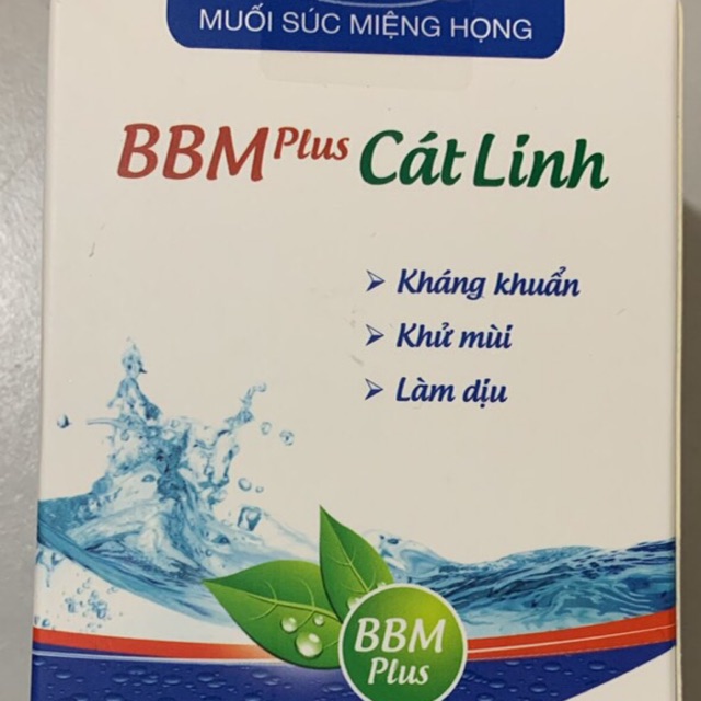 Muối xúc họng , miệng BBM plus CÁT LINH 30 gói