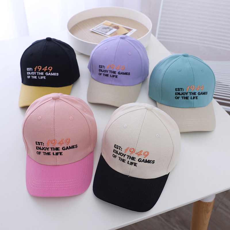 Mũ Lưỡi Trai Thêu Chữ Đơn Giản Thời Trang Cho Bé