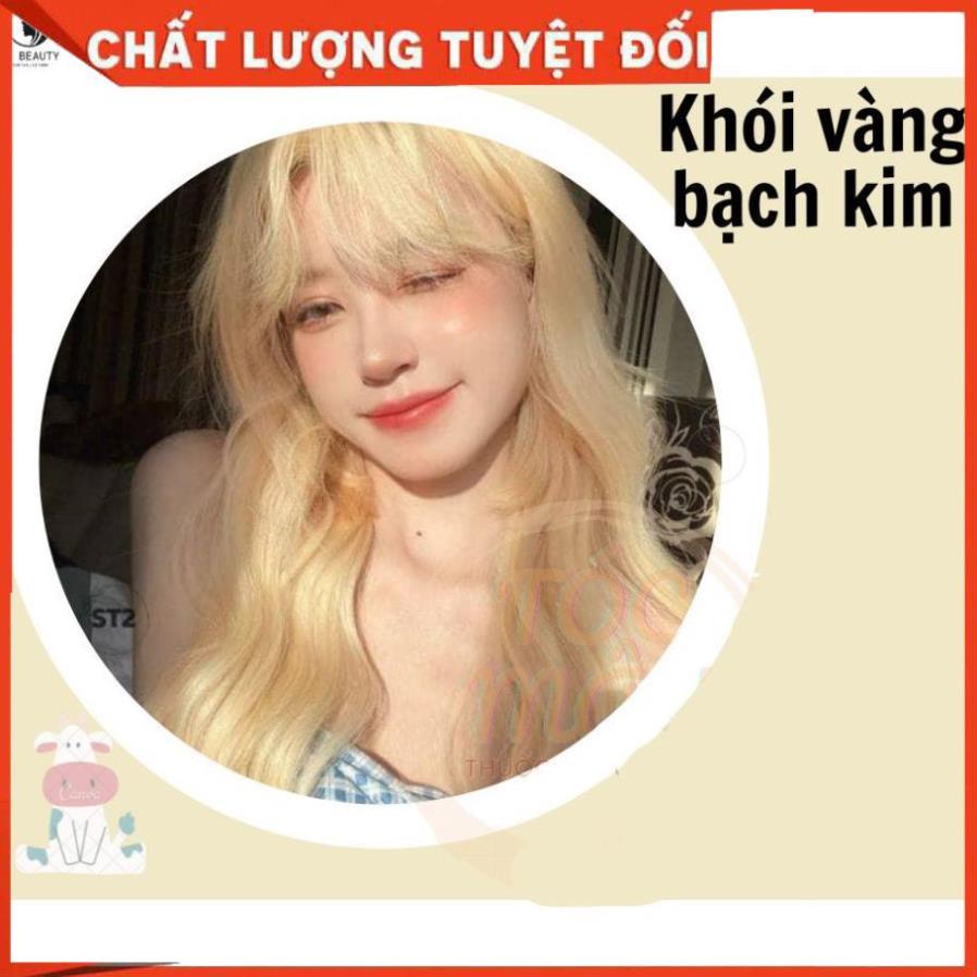 Thuốc nhuộm tóc màu Vàng bạch kim kèm bộ dụng cụ nhuộm tóc