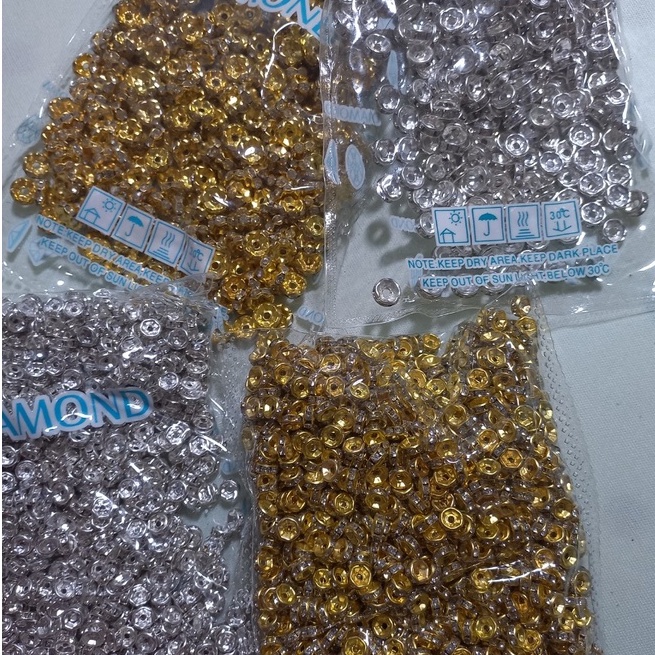 10 Charm đệm hạt size 6-8mm