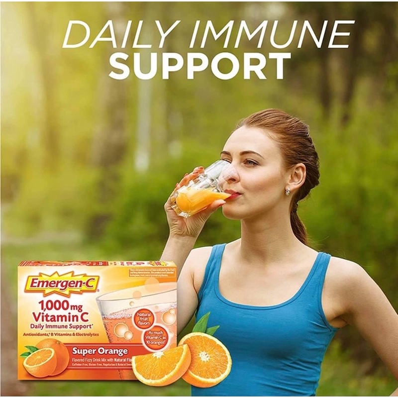 Emergen-C Super Orange Vitamin C 1000mg 30 gói