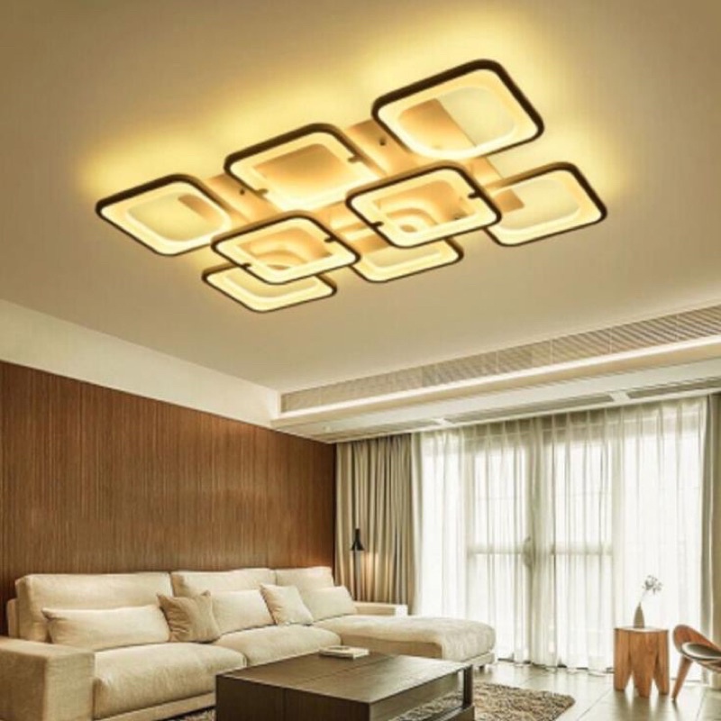 - Đèn Ốp Trần Vuông 8 Cánh