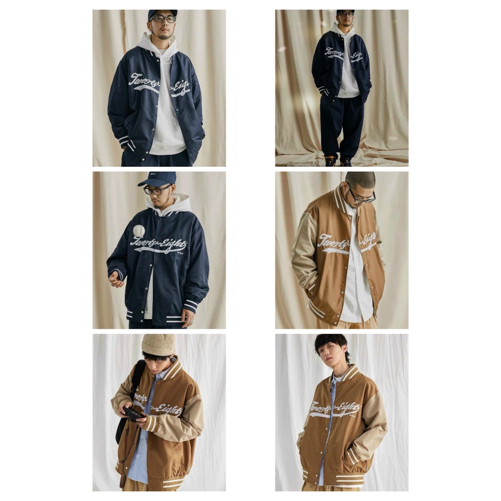 Áo khoác Bomber Nam chất Dù xịn thêu logo TWENTY-EIGHT cực ngầu TMCbomber137