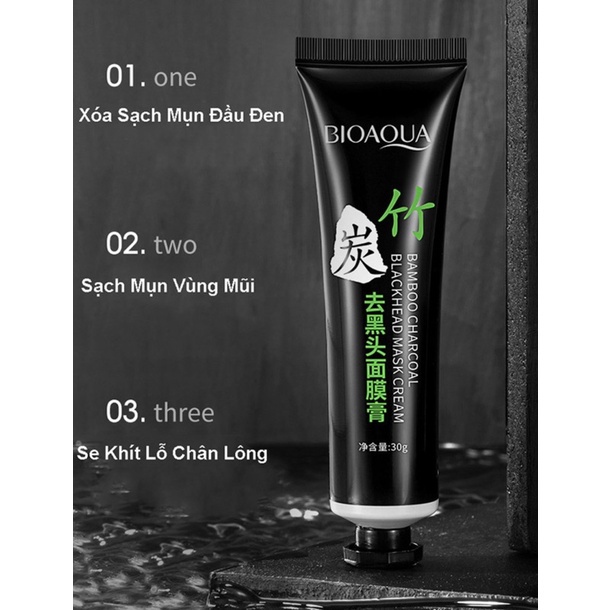 Gel lột mụn đầu đen BIOAQUA 60g Than Tre Mặt nạ lột mụn cám hiệu quả an toàn tại nhà | BigBuy360 - bigbuy360.vn