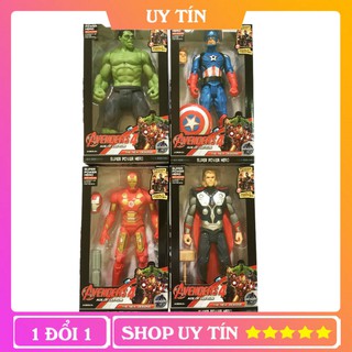 Đồ Chơi Mô Hình Siêu Anh Hùng Có 4 Nhân Vật Lựa Chọn, Cao 27cm, Có Đèn Sáng Cao Cấp, Cử Động Khớp - BiBiTOY