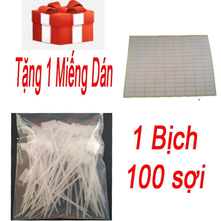 Dây Rút, Dây Thít Nhựa Ô Vuông100mm Dùng Đánh Dấu