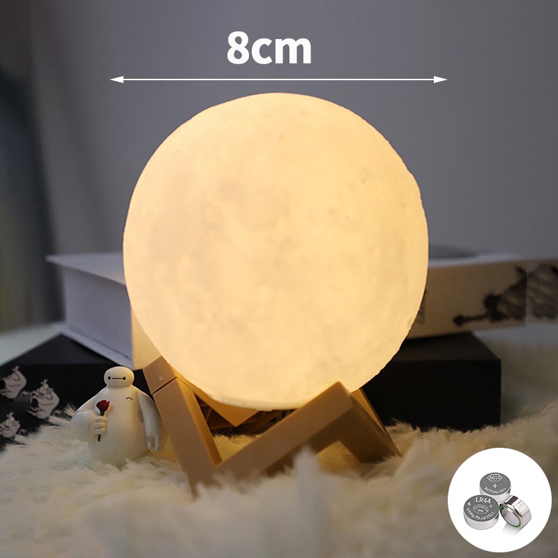 Đèn ngủ hình mặt trăng 3D để bàn làm quà sinh nhật cho nữ | BigBuy360 - bigbuy360.vn