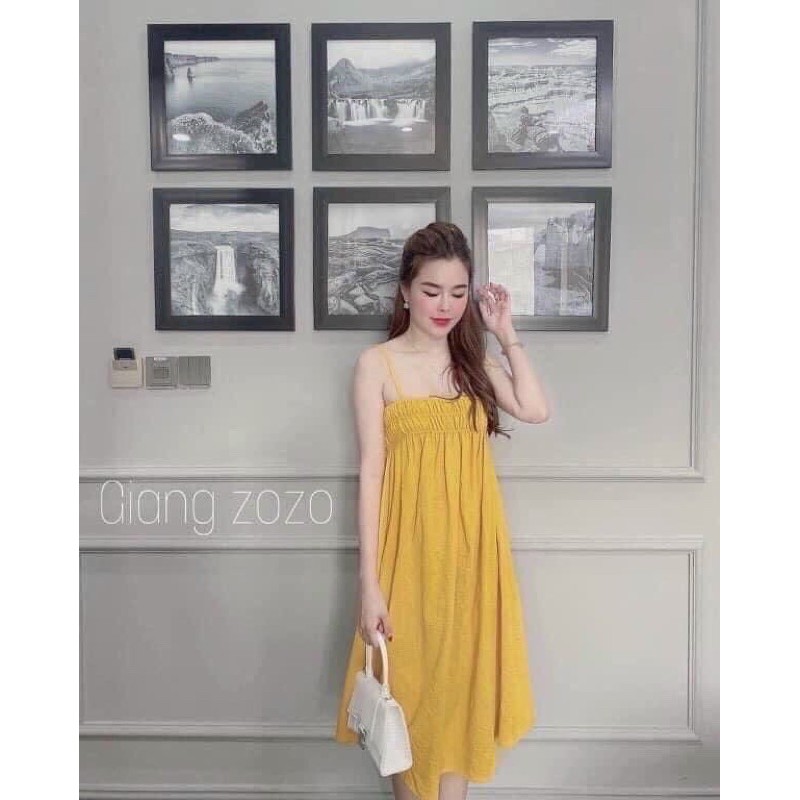 ĐẦM 2 dây from suông 😅đầm maxi đi biển, đầm bầu