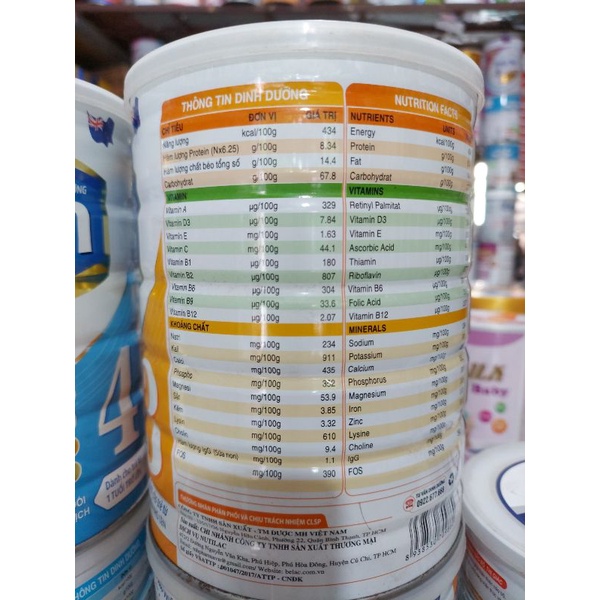 sữa cận data donan digest 1-3/900g
