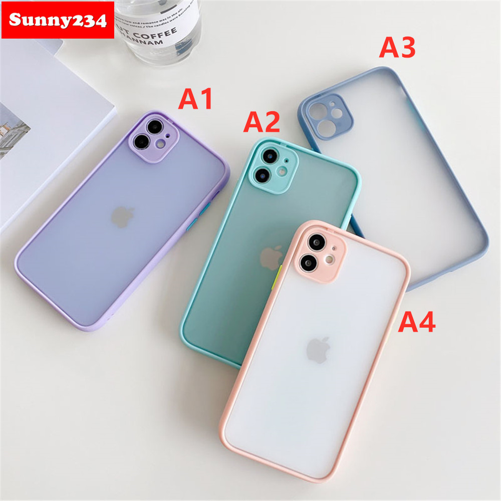 Ốp điện thoại nhám kiểu dáng đơn giản cho IPHONE 6S 6 7 8 PLUS SE 2020 11 PRO MAX XR X XS MAX