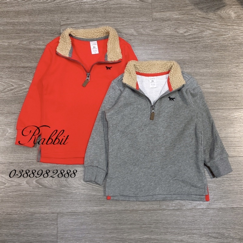 Áo nỉ Carter cổ khoá