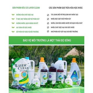 NƯỚC RỬA CHÉN BÁT HỮU CƠ LAYER CLEAN 5L.( Hàng Chính Hãng)