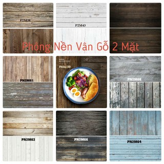 Phông Nền Vân Gỗ Chụp Ảnh 2 Mặt Với 50 Mẫu, Kích Thước 57x87cm