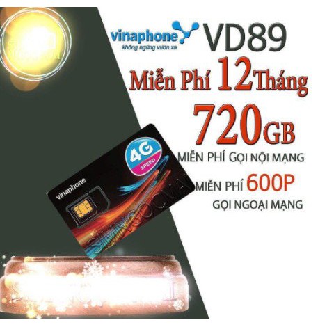 [SIÊU SALE] SIM 4G - VD89 1Năm ( DATA + Gọi MIỄN PHÍ +CẢ NĂM ) 2GB/Ngày Không Cần Nạp TiềnSIM 4G - VD89 1Năm