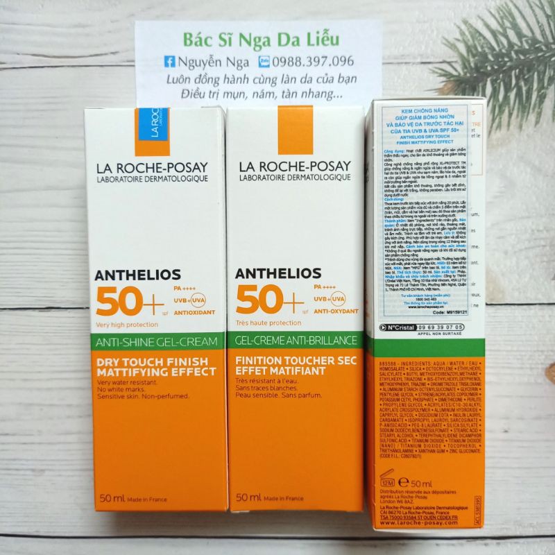 ✅ Kem chống nắng da dầu La roche Posay Anthelios XL Gel cream SPF 50+