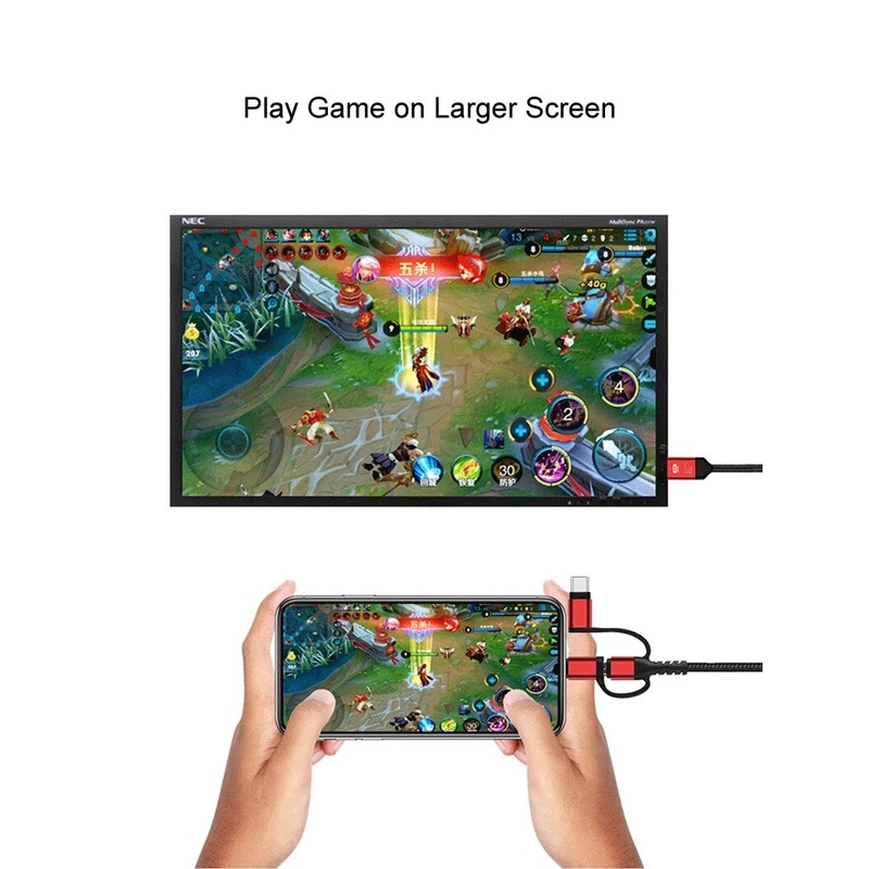 Cáp chuyển đổi kết nối màn hình HDTV thích hợp cho iPhone Samsung