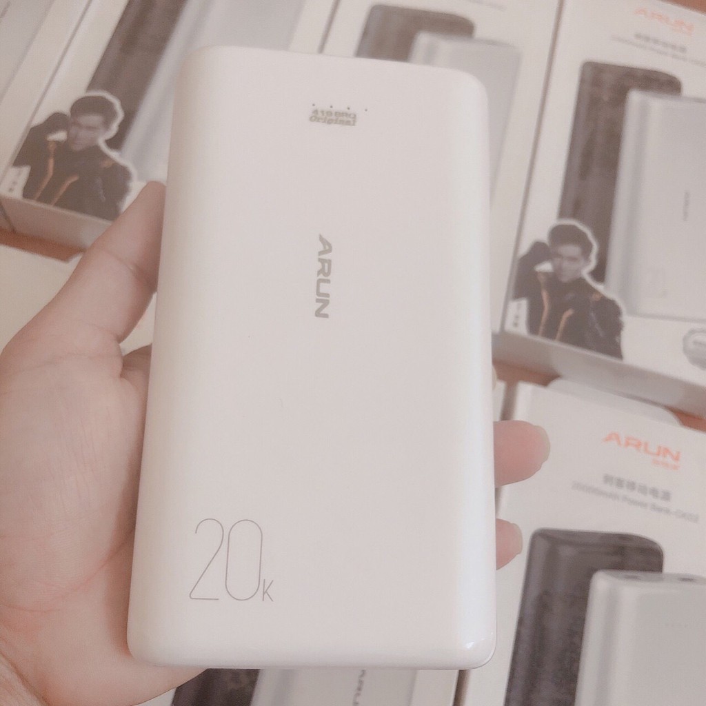 Pin sạc dự phòng Arun Ck02 dung lượng 20000mAh