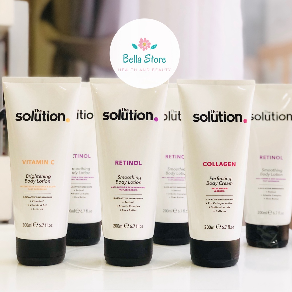 Lotion dưỡng thể sáng da, giảm mụn lưng The Solution Body UK