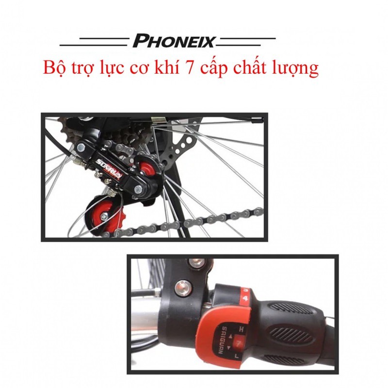 [CHÍNH HÃNG] XE ĐẠP PHƯỢNG HOÀNG DÀNH CHO NỮ 24 INCH