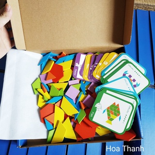 Tangram ( pattern blocks) nhiều miếng 155 CHI TIẾT
