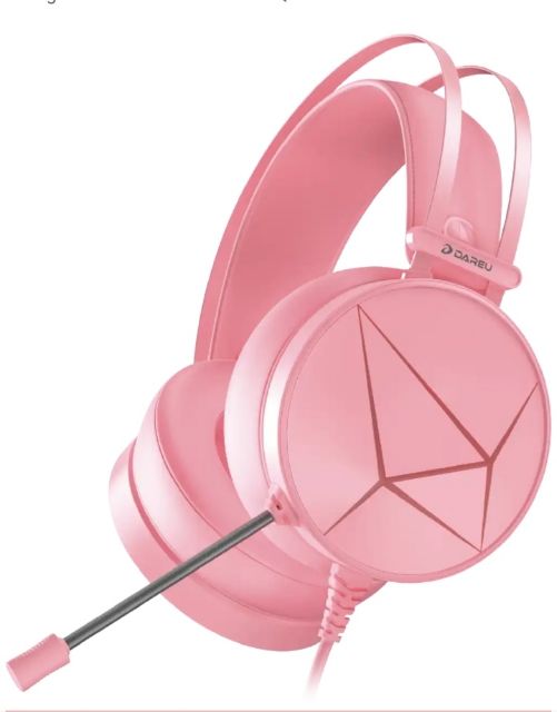 Tai nghe DAREU EH722s Pink/ Magic queen/ led RGB/ âm thanh 7.1 - Hồng cá tính