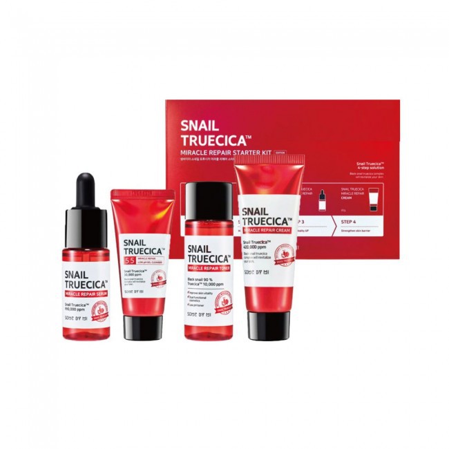 Bộ Dưỡng Phục Hồi, Tái Tạo Da Chiết Xuất Ốc Sên Some By mi Snail Truecica Miracle Repair Starter Kit