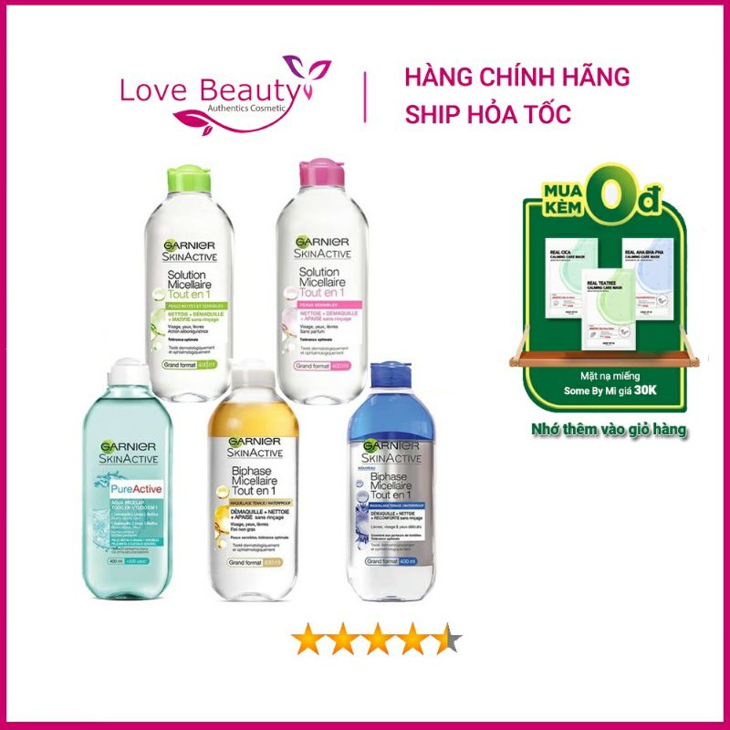 [HÀNG PHÁP] Nước tẩy trang Garnier