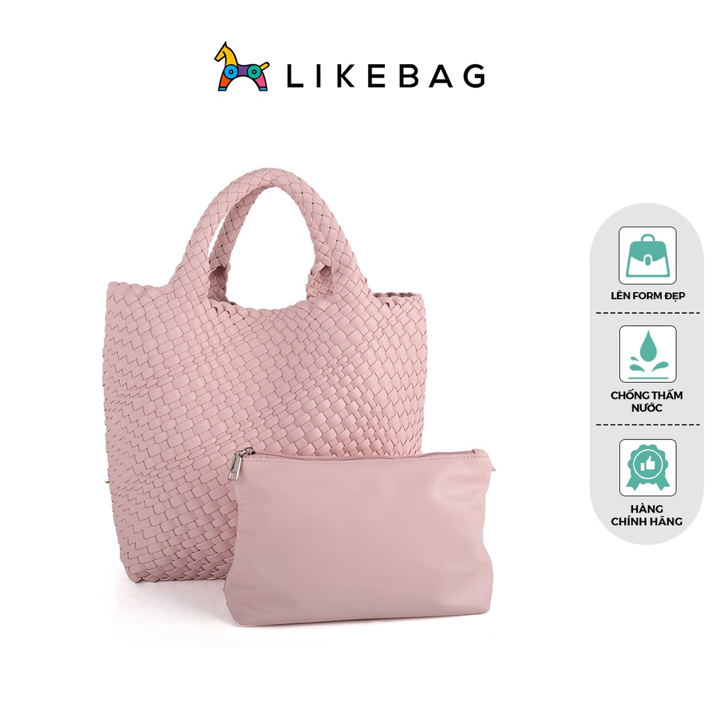 Túi xách nữ đeo vai đan tay kèm ví LIKEBAG ngăn to tiện dụng 223BZ5229 - LIBAGI