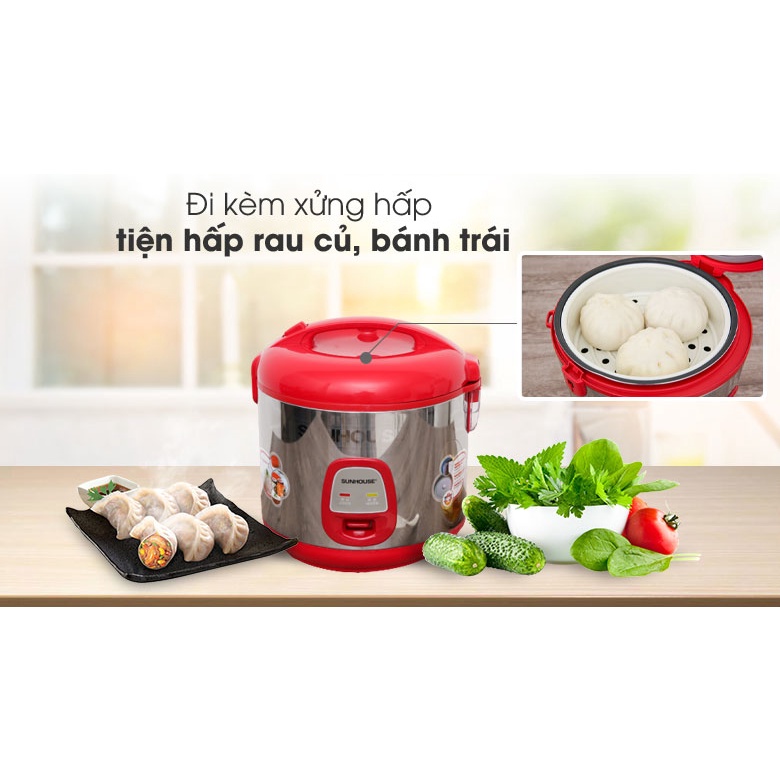 Nồi cơm điện Sunhouse 1.8 lít SHD 18S