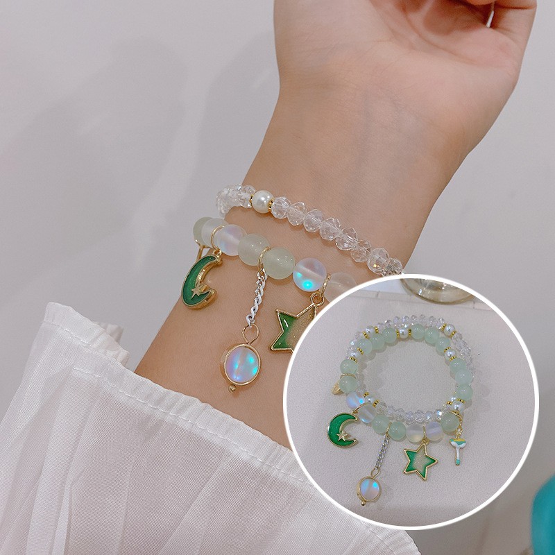 Vòng Tay Đính Đá Pha Lê Phong Cách Hàn Quốc Sang Trọng Thời Trang | BigBuy360 - bigbuy360.vn