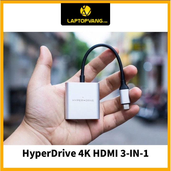 Hub chuyển type C Hyperdrive – 4K HDMI 3-IN-1