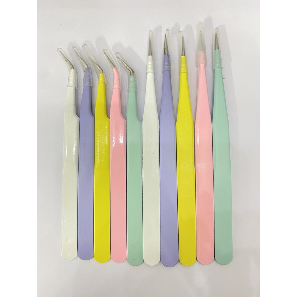 Nhíp tách cong hồng, nhíp tách mi_dụng cụ mi_Huy Hoàng Mi