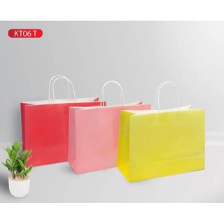 Combo 10 túi quai giấy kt06t nhiều màu