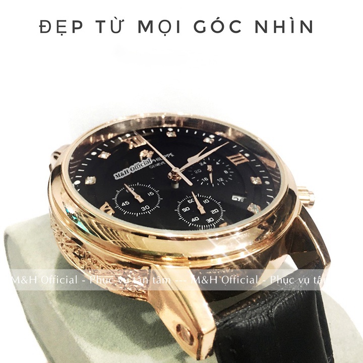 Đồng hồ đeo tay nam Pattek Phillipe 6685 dây da cao cấp, chạy 6 kim, thời trang sang trọng đẹp giá rẻ [Tặng thêm pin] | BigBuy360 - bigbuy360.vn