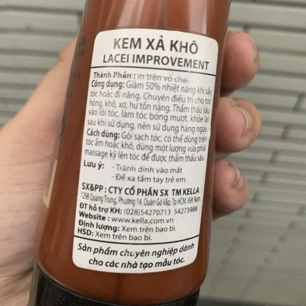 KEM XẢ KHÔ DƯỠNG TÓC LACE IMPROVEMENT 250ML