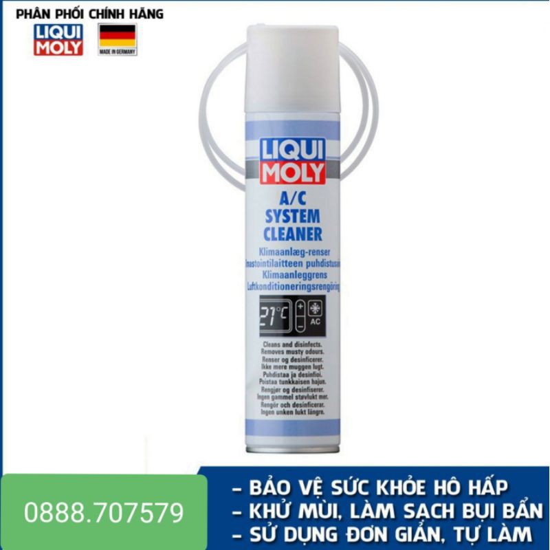 Vệ sinh dàn lạnh - khử mùi mốc ô tô  Liqui Moly(+ Quà tặng)