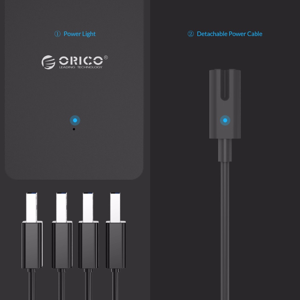 [ORICO]Bộ chuyển đổi bộ sạc ORICO 4 cổng USB 5V 2.4A 15W Sạc nhanh cho iPhone Samsung Xiaomi máy tính để bàn bộ sạc（CSE-4U）