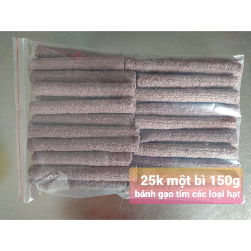 Bánh ống gạo tím các loại hạt