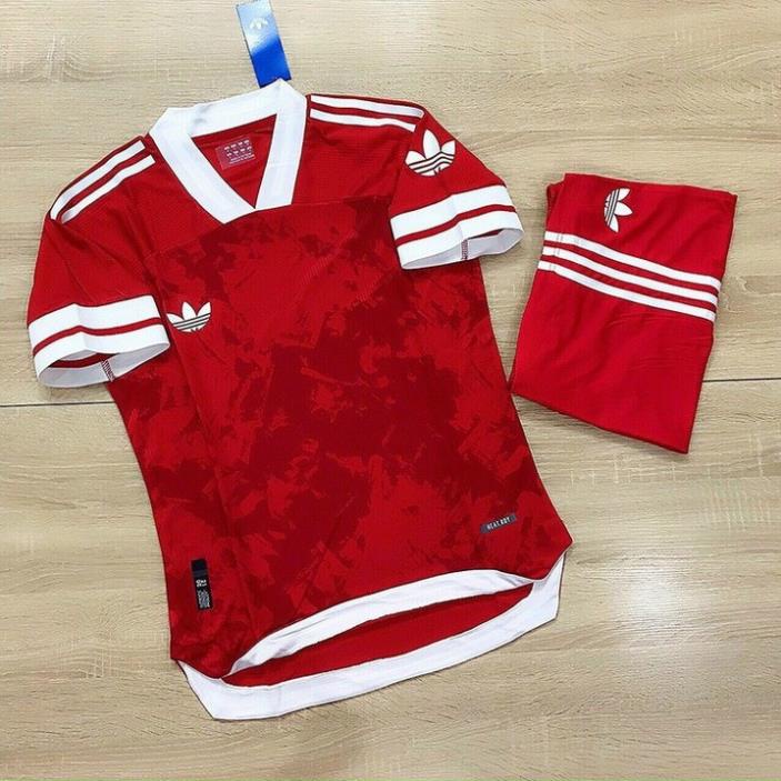 Đặt Áo Đá Banh 🎯 Ba Lá (DAS) Mới Nhất 2021 Cho Fan Màu Đỏ Thoáng Mát - Áo Đá Banh PP bởi Be Happy Sport