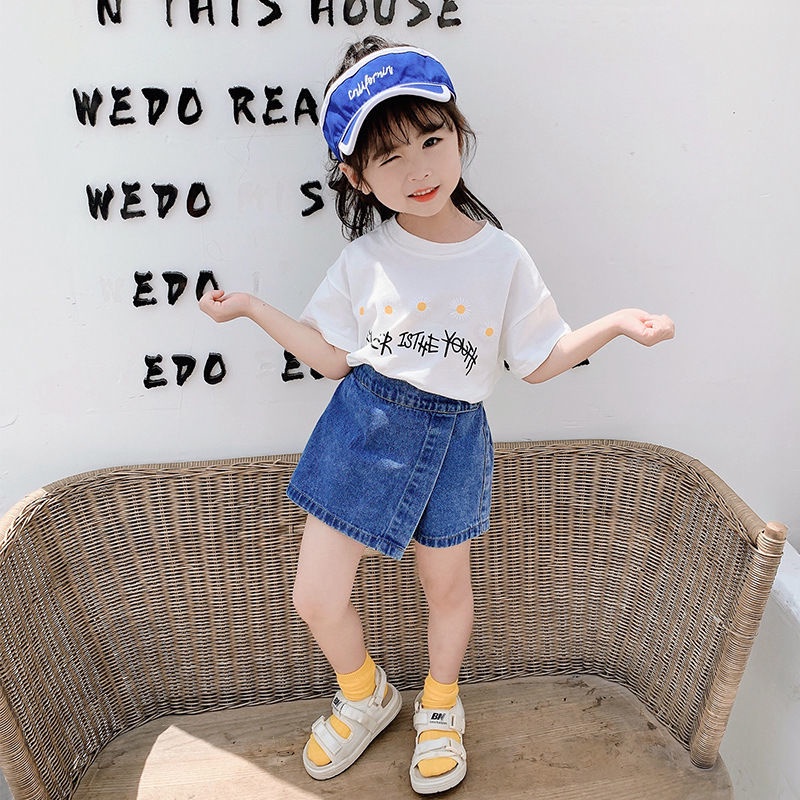 Quần Short Denim Mỏng Thời Trang Mùa Hè Hàn Quốc Dành Cho Bé Gái
