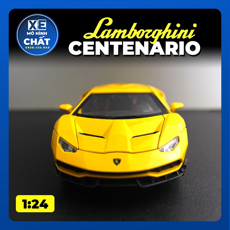 Xe Mô Hình Tĩnh Bằng Kim Loại Lamborghini Centenario LP770-4 1:24