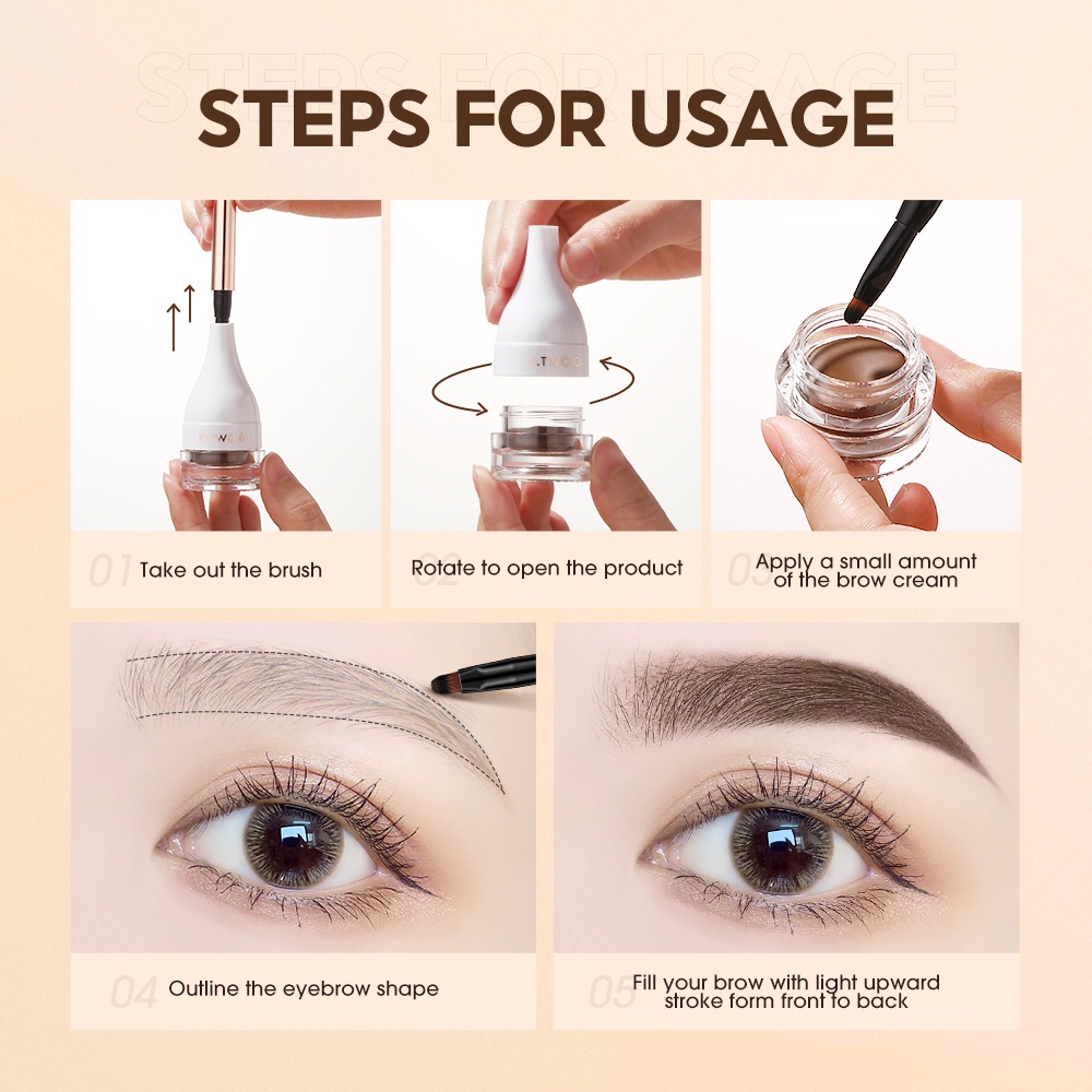 Mascara Chuốt Lông Mày Lâu Trôi Không Thấm Nước 4 Màu Sắc Chọn Lựa