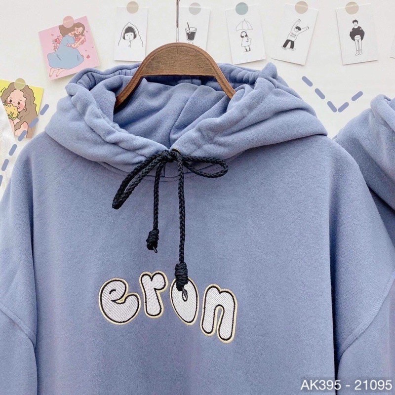 Áo Hoodie Nỉ Tay Phồng Cánh Dơi UNISEX Nỉ Bông Dày Dặn Hàng QC Áo Hoodie Nữ Nỉ Ngoại SWEATER Nữ ERON - AK3395