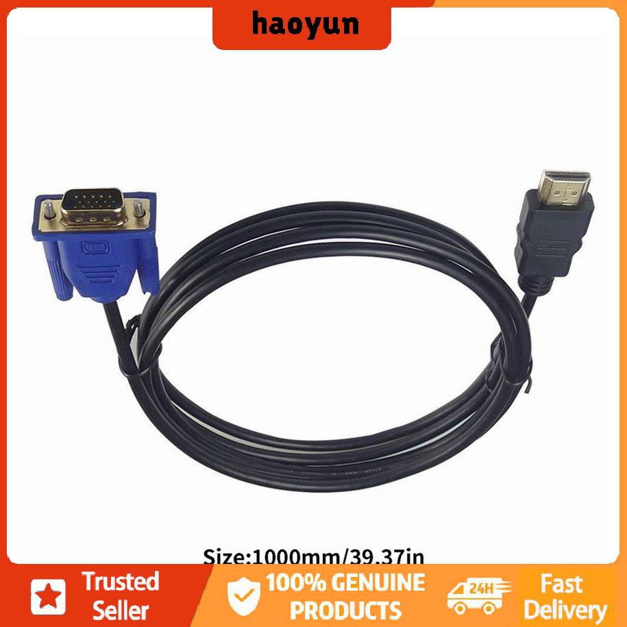 Dây Cáp Hdmi-Compatible Sang Vga 1m Có Vòng Đôi Từ Tính Chống Sốc