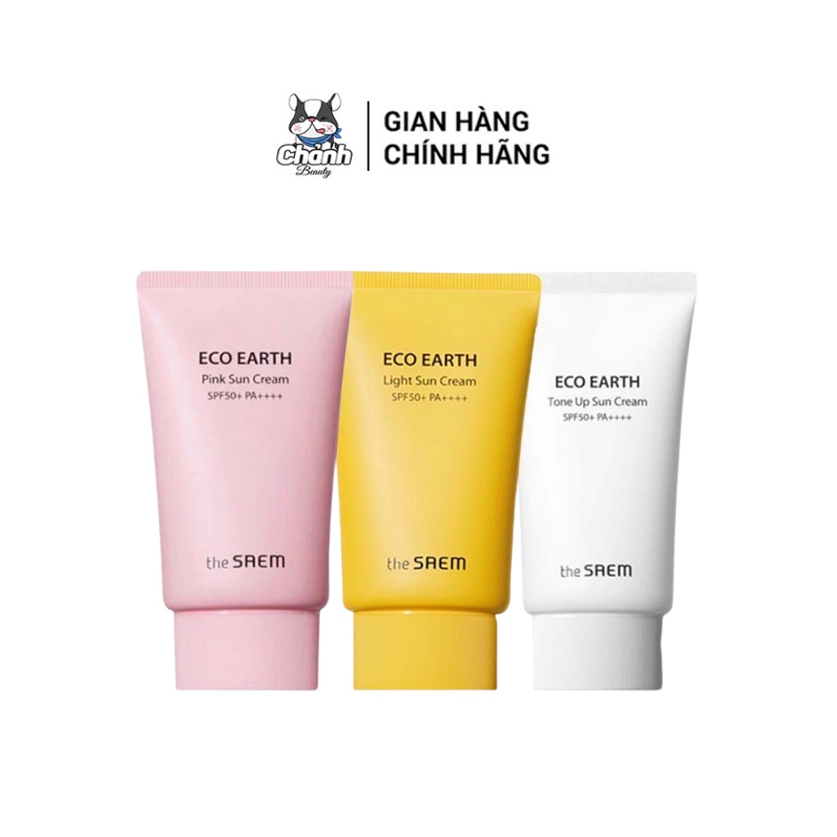 Kem Chống Nắng Giảm Dầu, Giúp Da Sáng Hồng Tự Nhiên The Saem Sun Cream SPF50+/PA++++