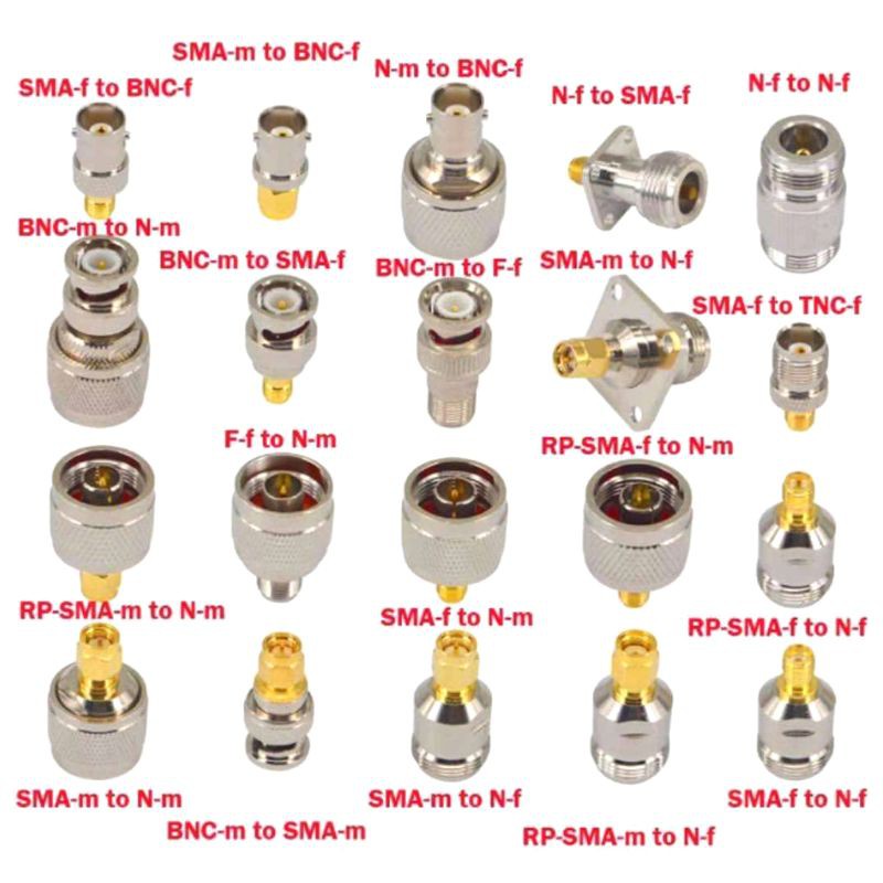 20 Đầu nối thử nghiệm chuyển đổi BNC TNC SMA RF loại N chất lượng cao tiện lợi