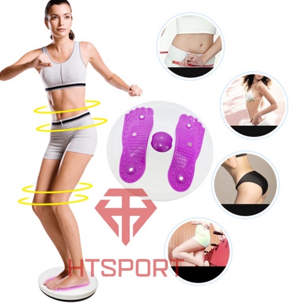 Đĩa xoay eo massage - xoay eo bàn chân, giúp giảm eo - Lưu Thông Khí Huyết