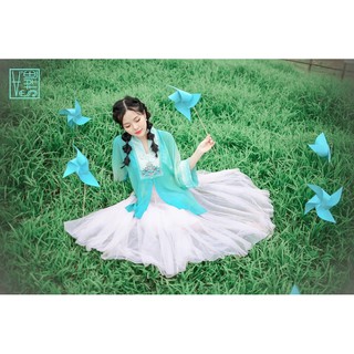 Áo nhật bình cách tân chiffon